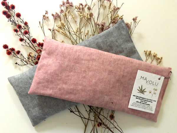Recycled hemp + organic cotton cherry stone pillow HOYA